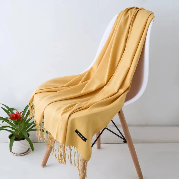 2023 new 200*70cm Winter Fashion female Cashmere Wool thin Scarf Lady warm Shawl Pure colour UNISEX Pashmina solid wrap women