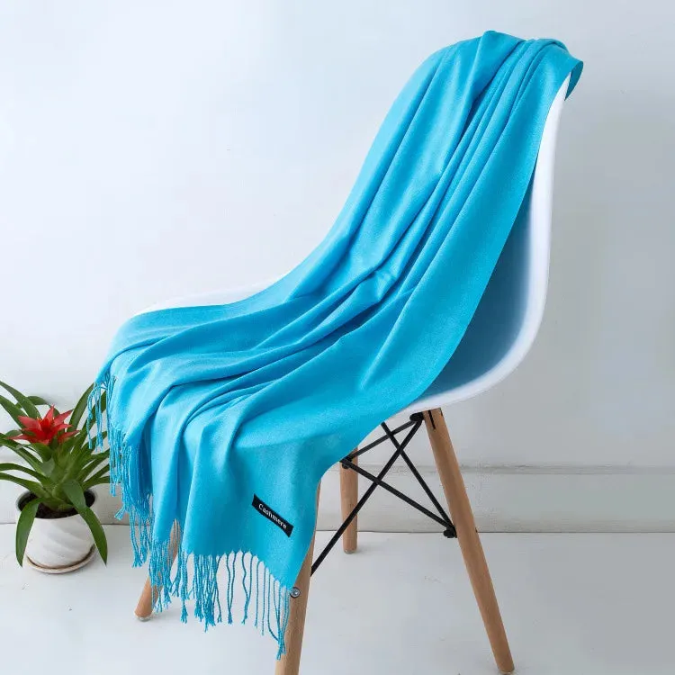 2023 new 200*70cm Winter Fashion female Cashmere Wool thin Scarf Lady warm Shawl Pure colour UNISEX Pashmina solid wrap women