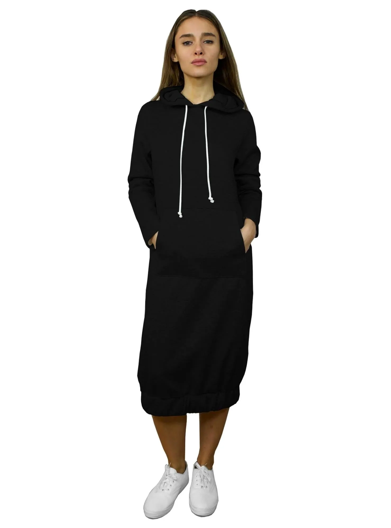 Baby'O Women's Super Comfy Hoodie Sweatshirt Bubble Dress