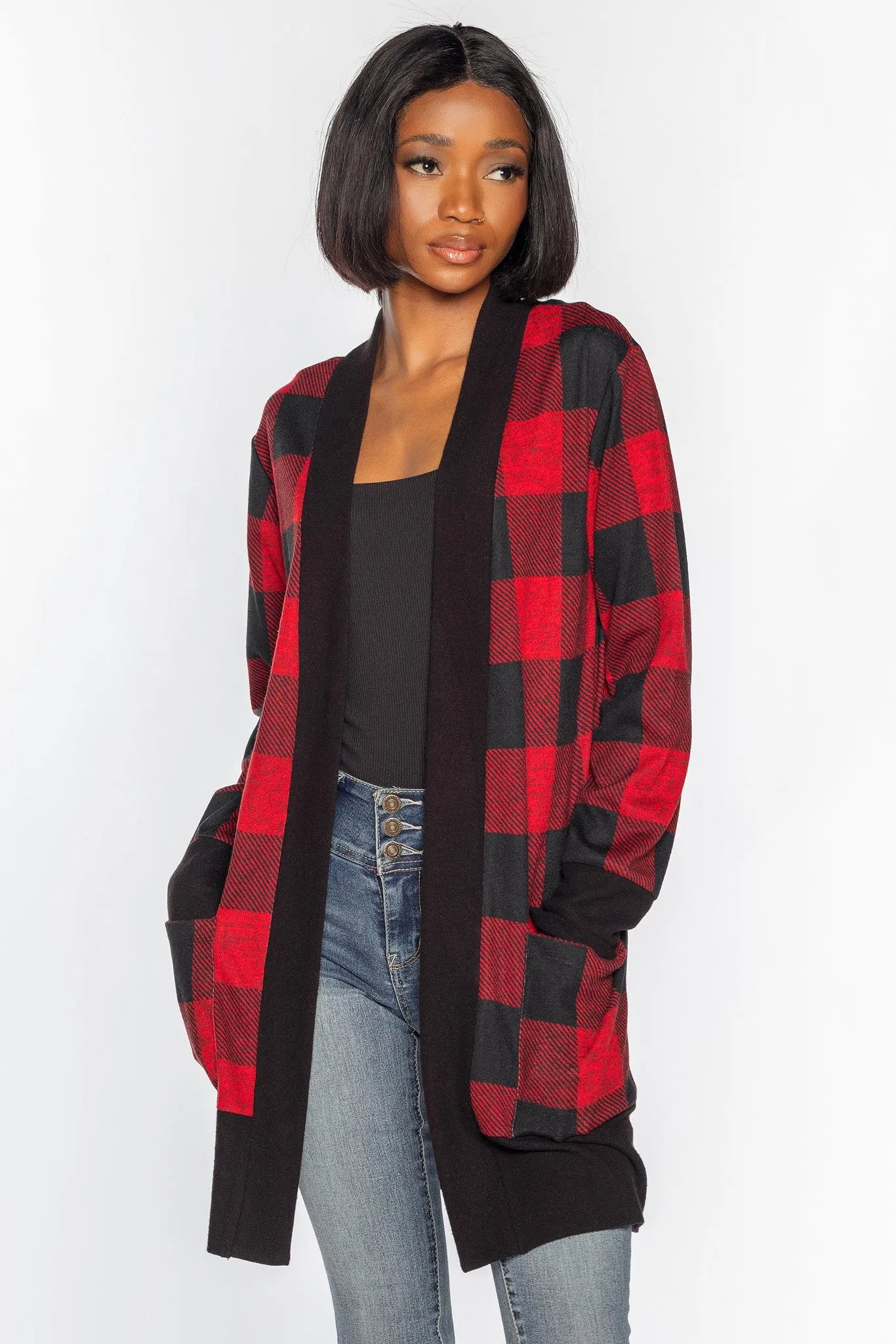 Buffalo Plaid Supersoft Cardigan