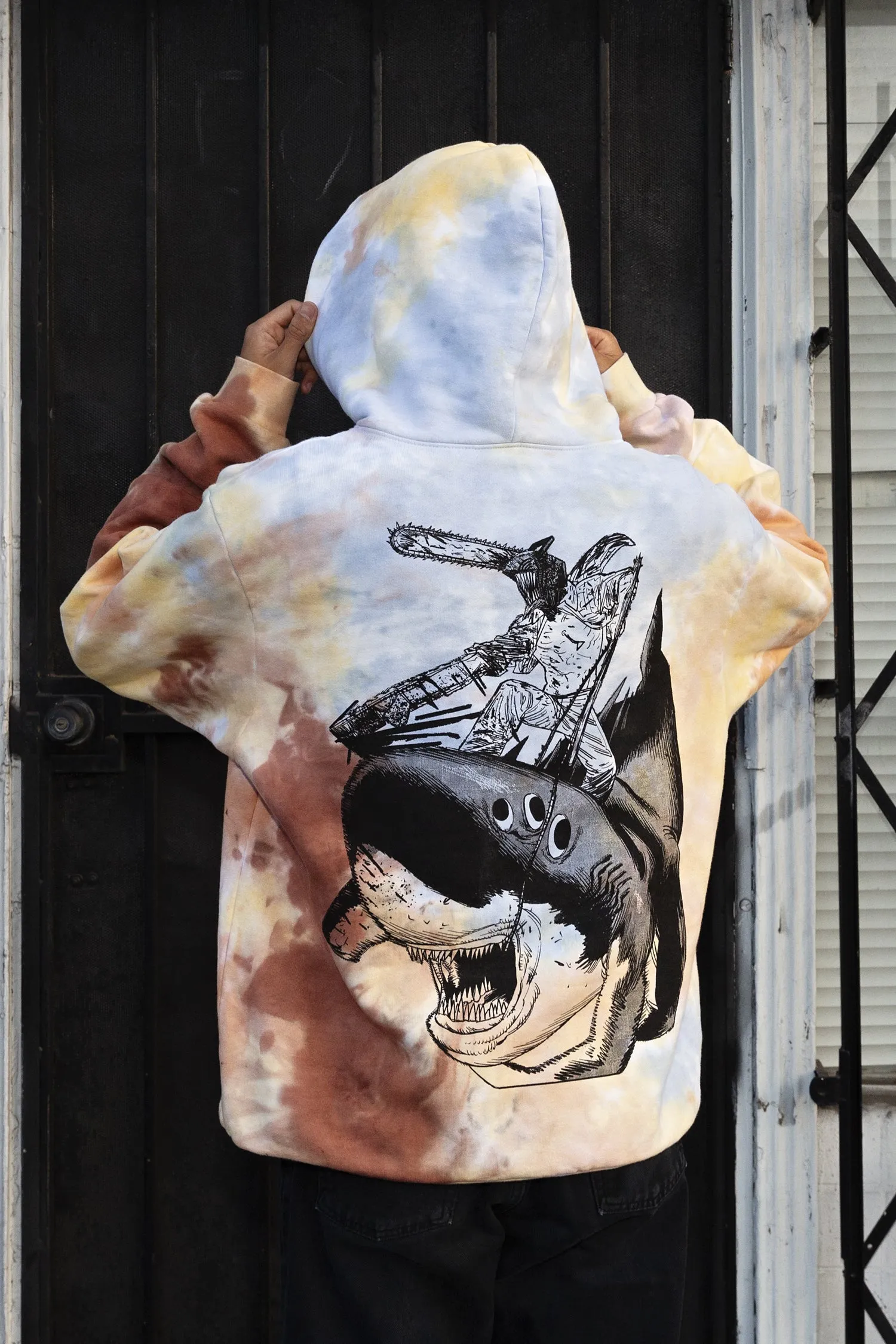 Chainsaw Man Tie-Dye Hoodie - Multi