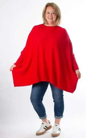 Charlotte Round Neck | Red