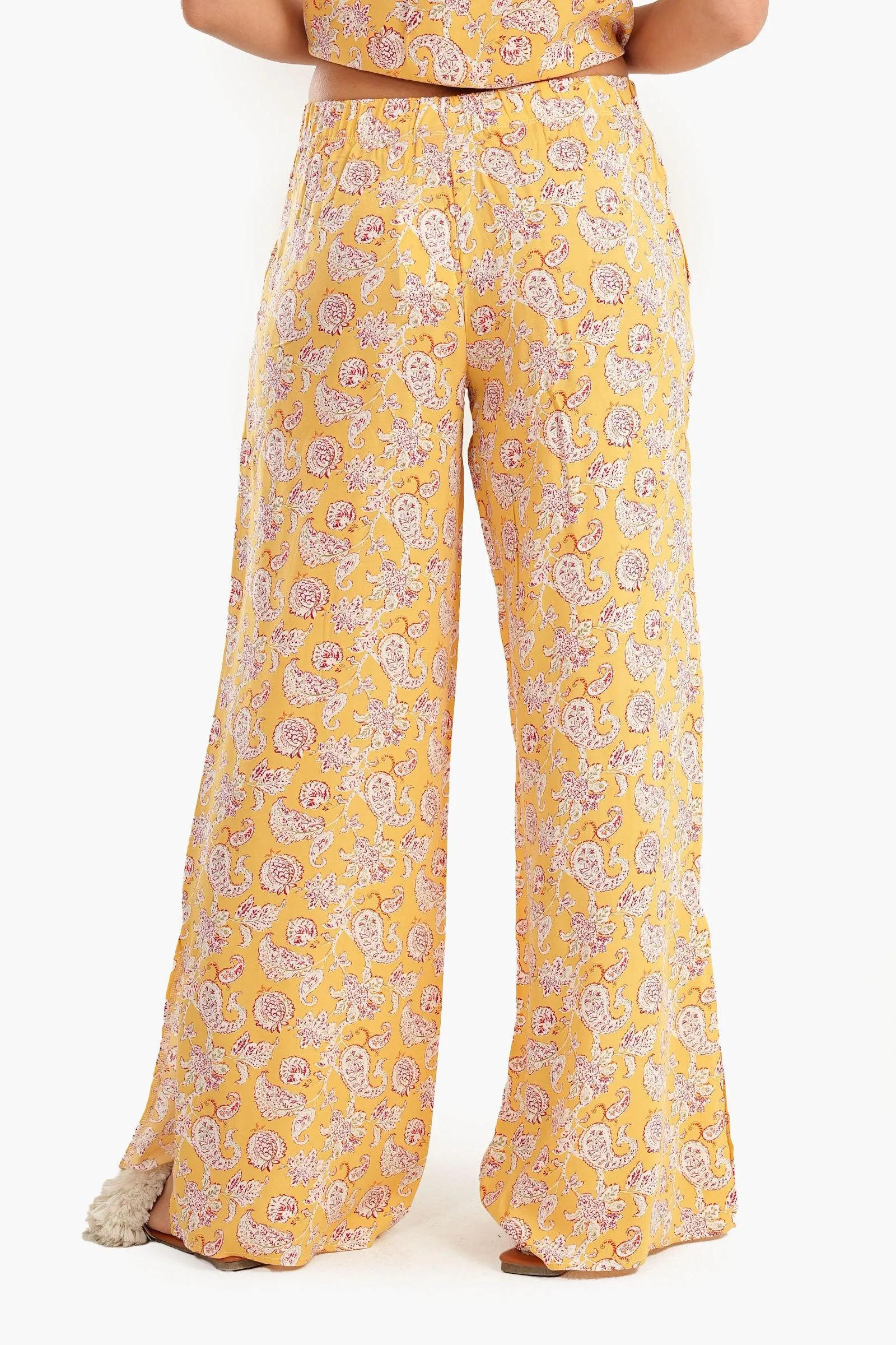 Colored Wide Leg Pyjama Pants