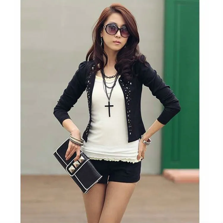 Cozy women clothes Shawl Coat Comfortable leisure slim Wild suit lady jacket