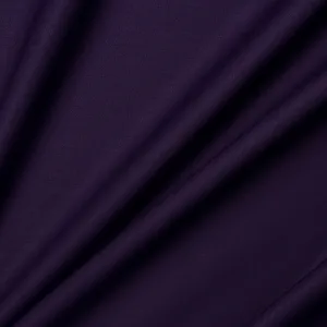 Deep Purple Stretch Wool Gaberdine