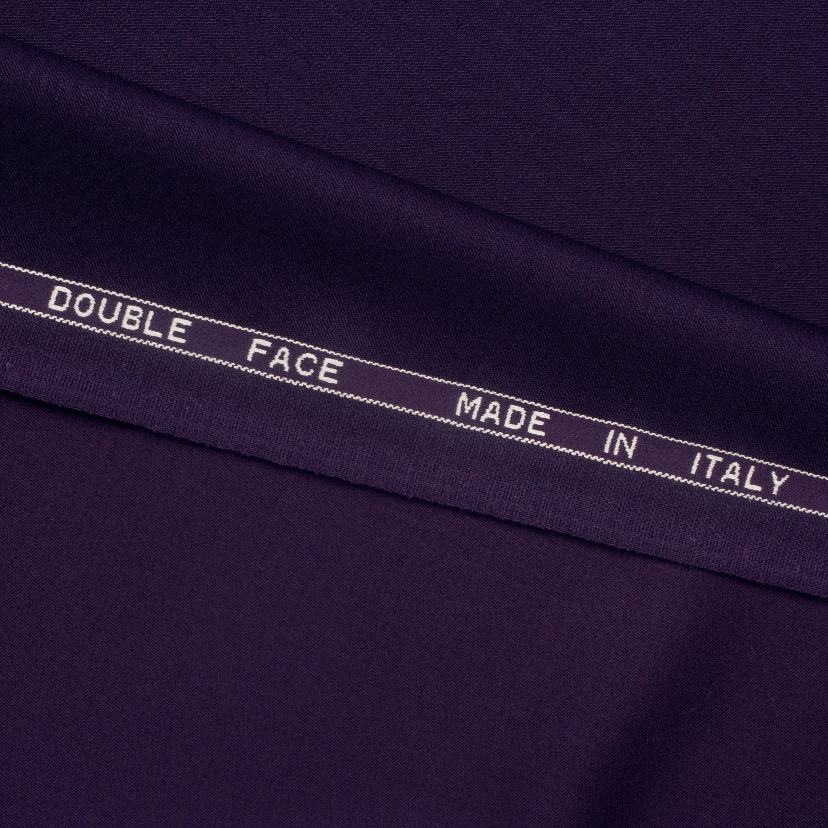 Deep Purple Stretch Wool Gaberdine