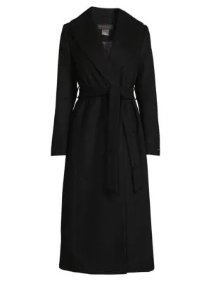 Donna Karan New York
 Textured Wool Blend Trench Coat