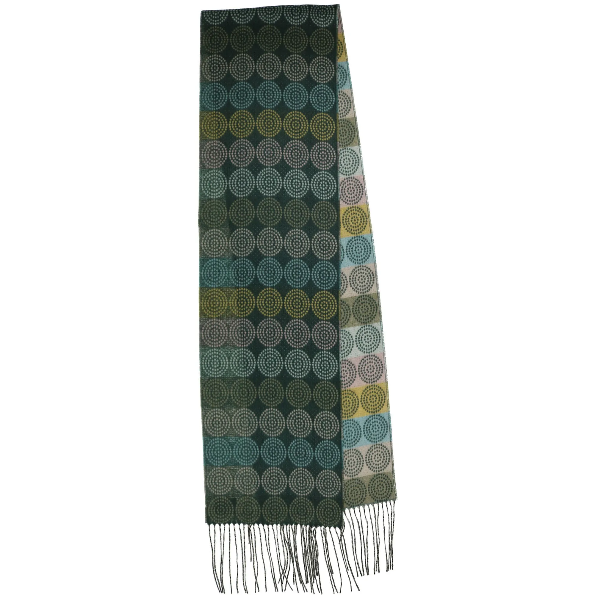 Dotty Circles Scarf - Emerald