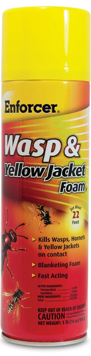 Enforcer Wasp & Yellow Jacket Foam, 16 oz