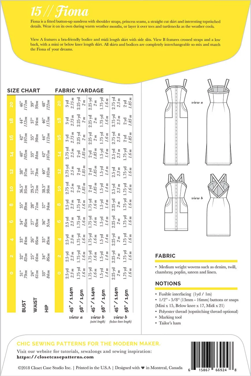 Fiona Sundress Pattern