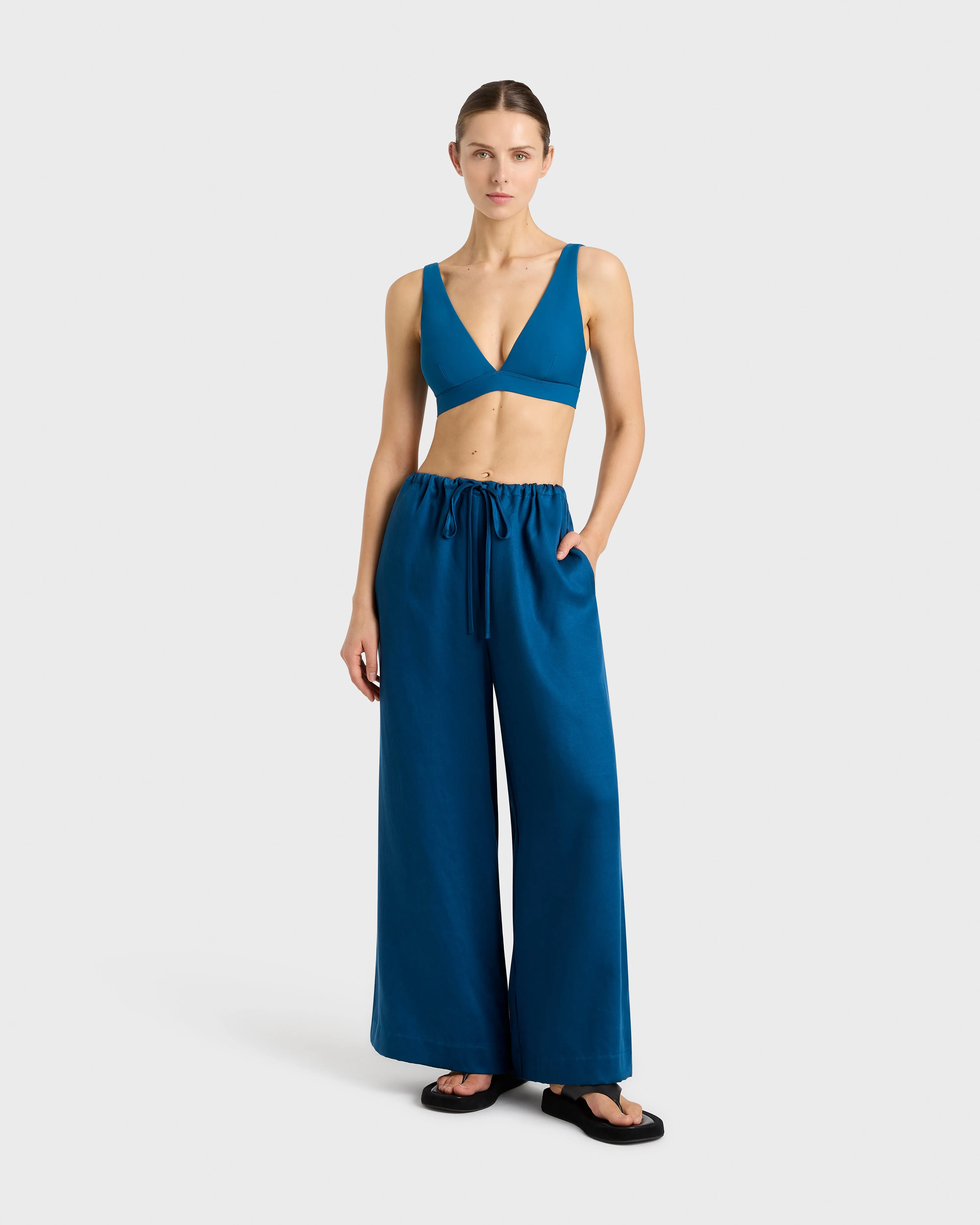 Fluid Drawstring Pant - Tropico