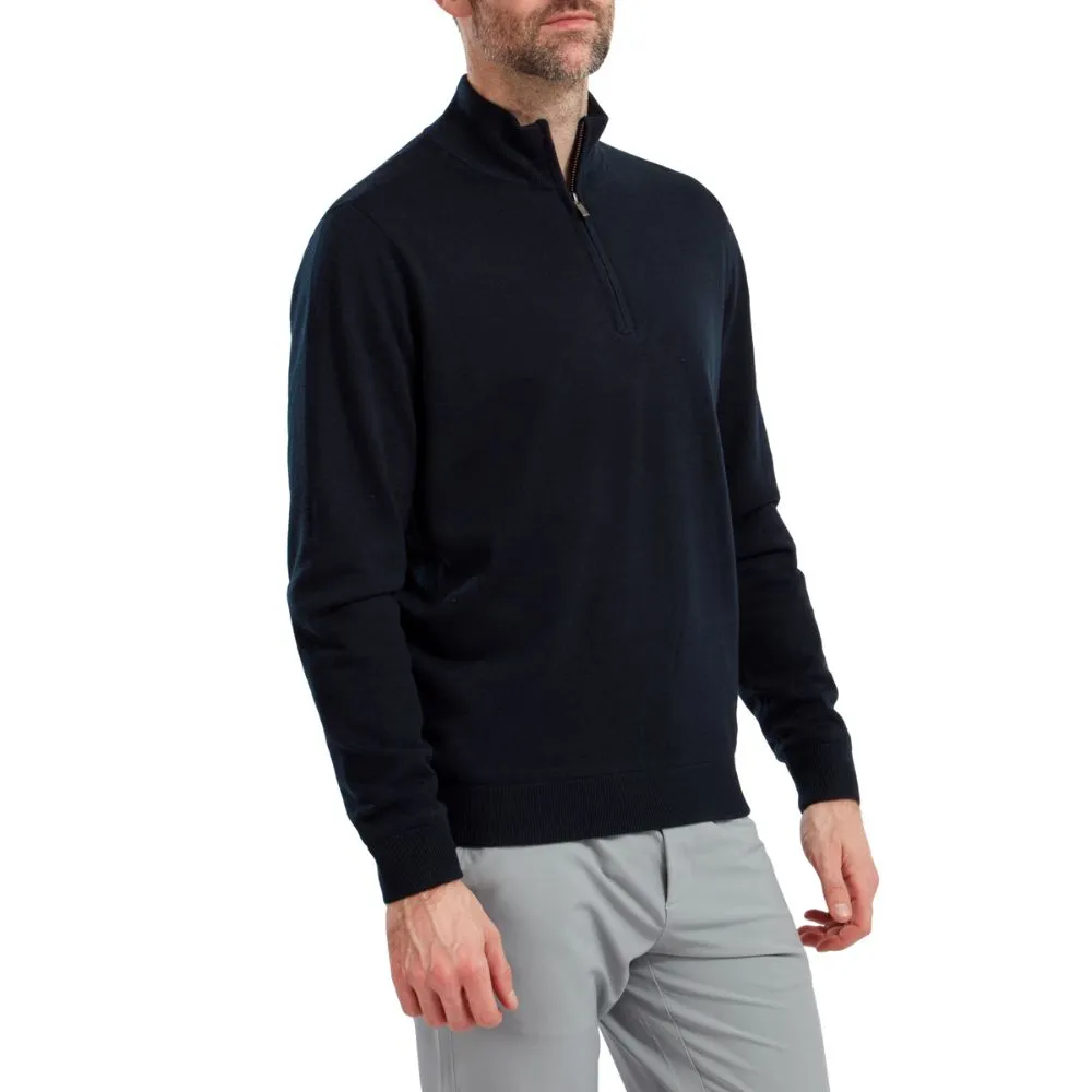 Footjoy Essentials Woolblend 1/2 Zip Mens Golf Midlayer Top 2024 - 90210