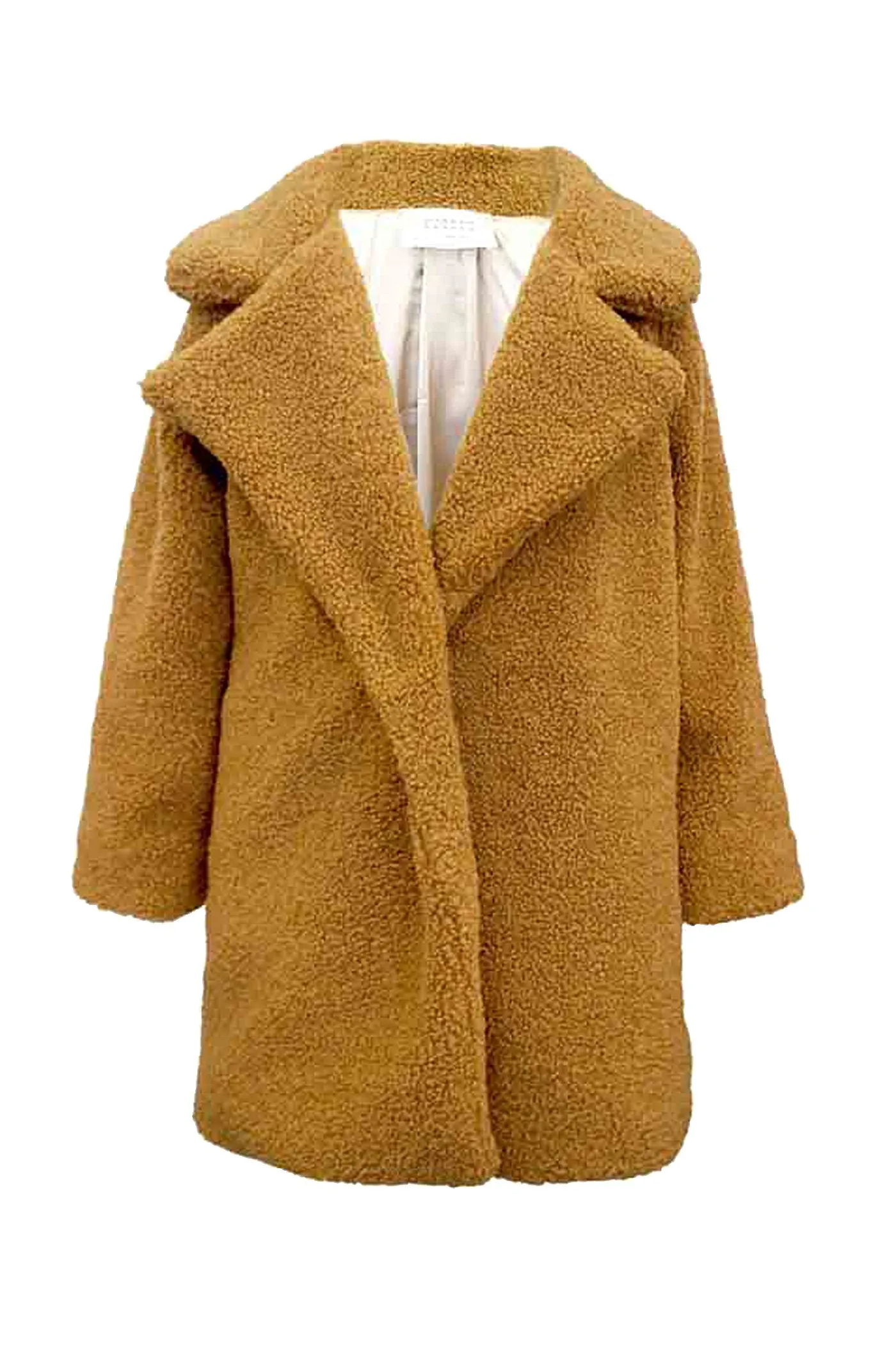 Girls Oversize Thermal Teddy Bear Coat