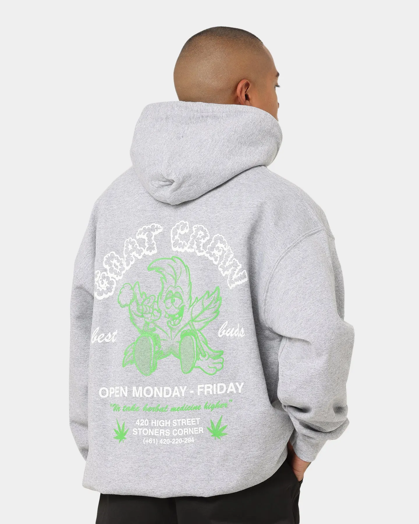 Goat Crew Best Buds Hoodie Grey