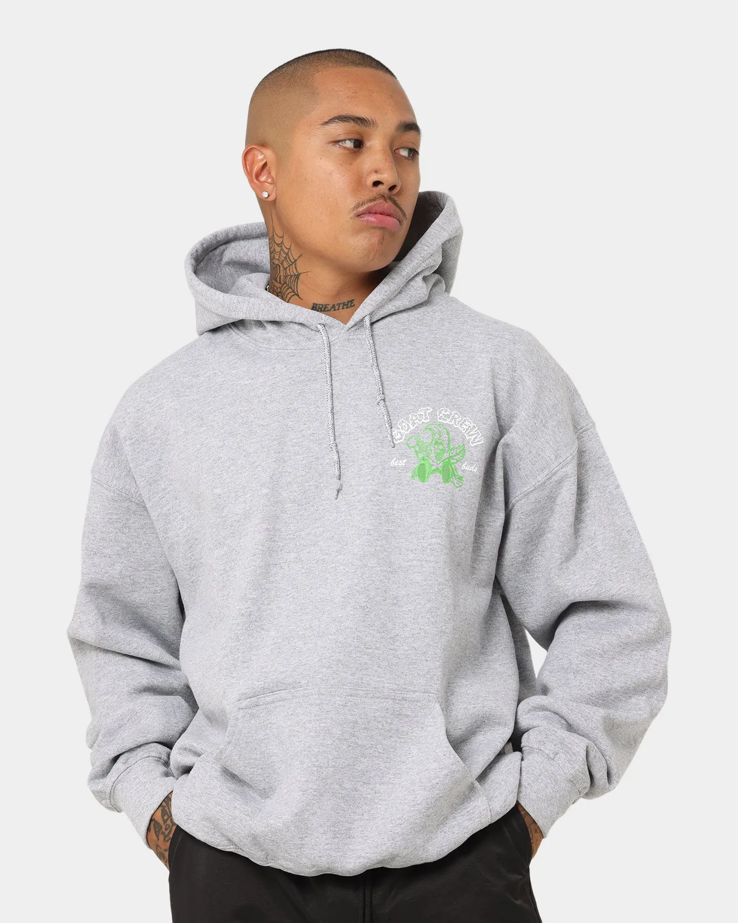 Goat Crew Best Buds Hoodie Grey