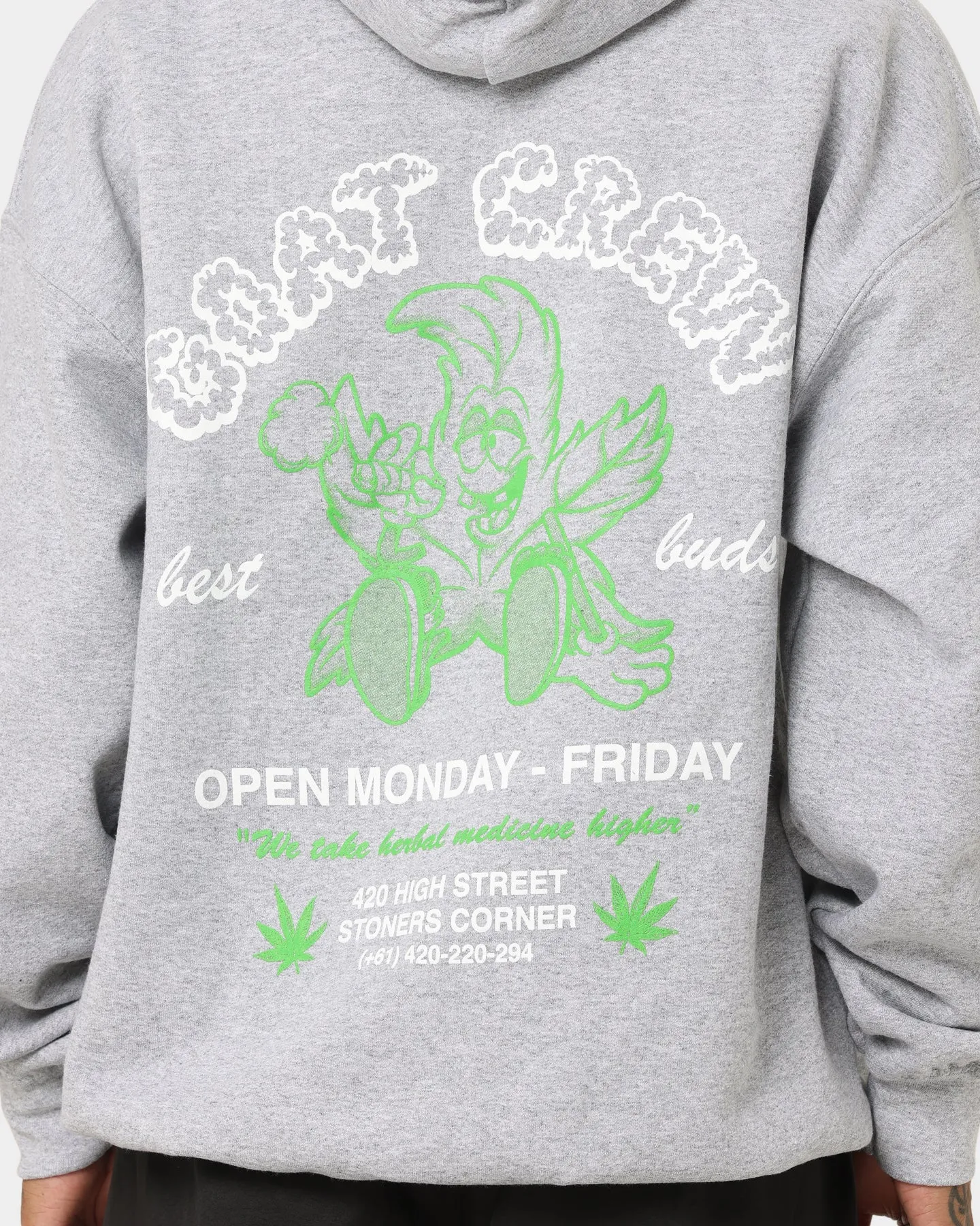 Goat Crew Best Buds Hoodie Grey