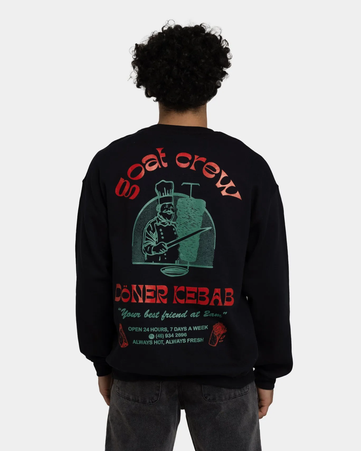 Goat Crew Döner Crewneck Black