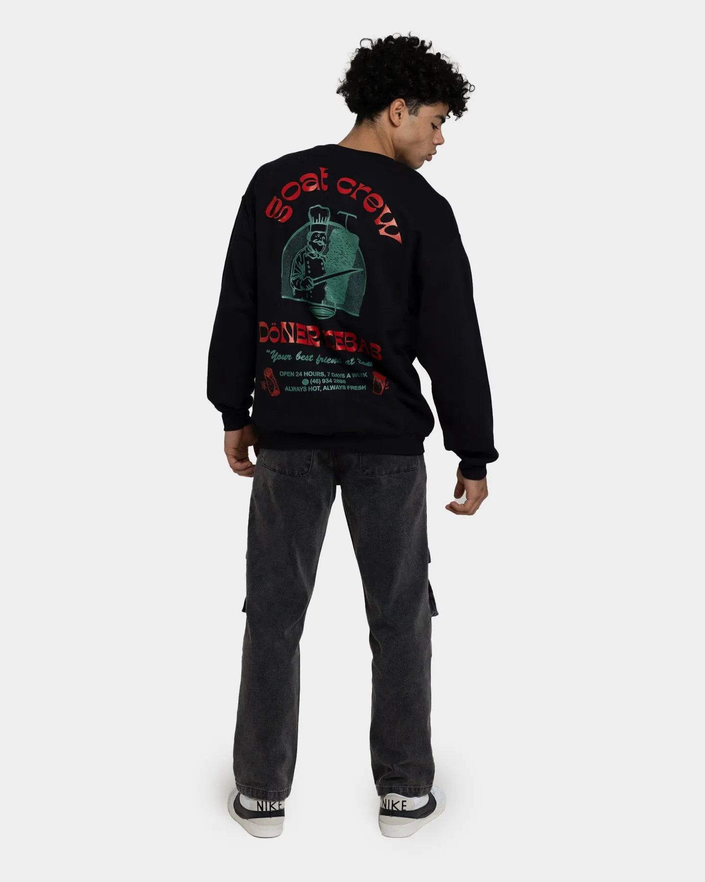 Goat Crew Döner Crewneck Black