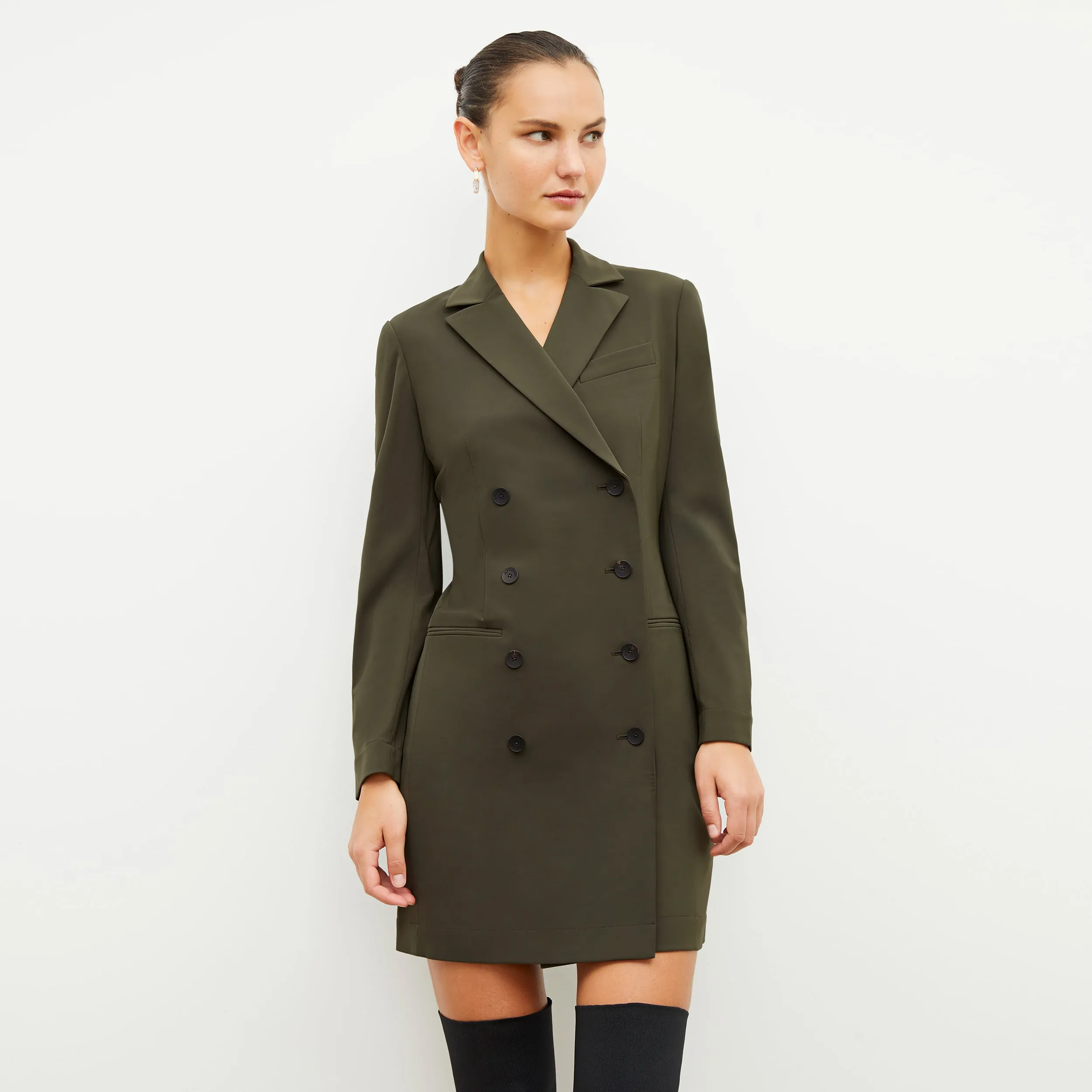 Gwynne Dress - OrigamiTech :: Olive