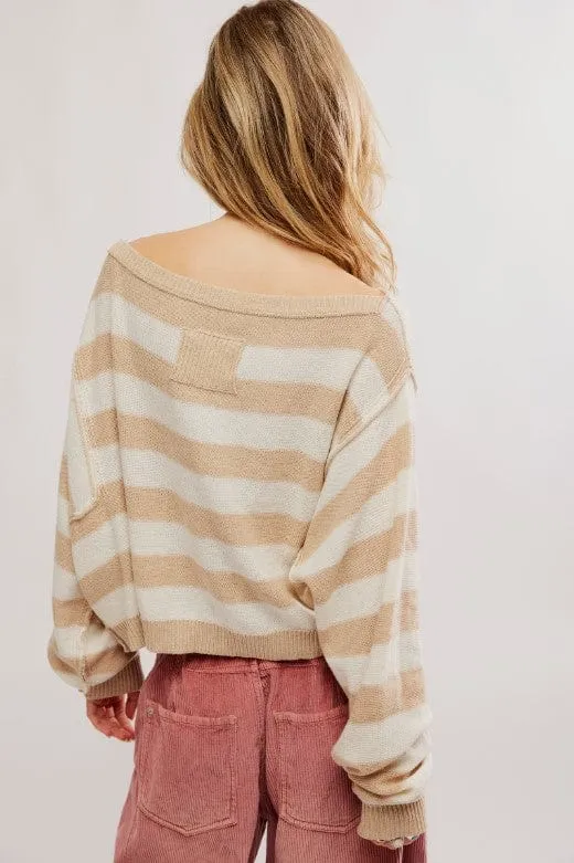 Into The Blue Stripe Pullover