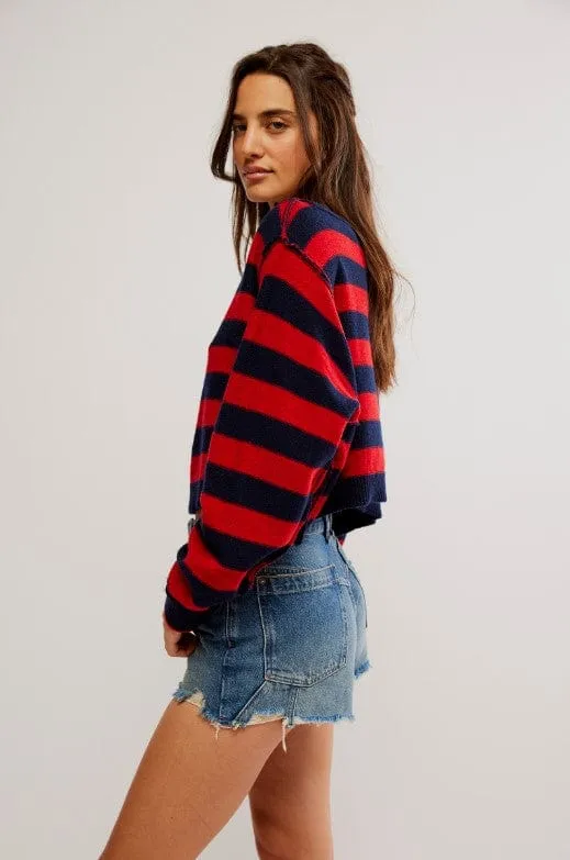 Into The Blue Stripe Pullover