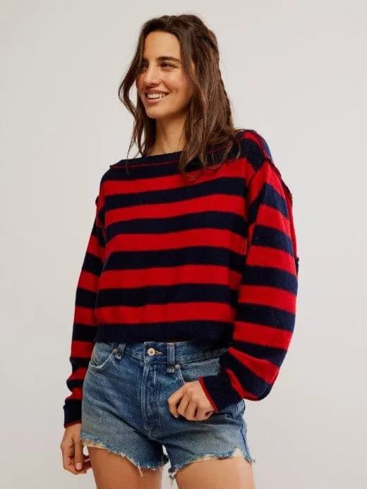 Into The Blue Stripe Pullover