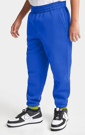 Kids Solid Unisex Sweat pants (Fleece) R-Blue