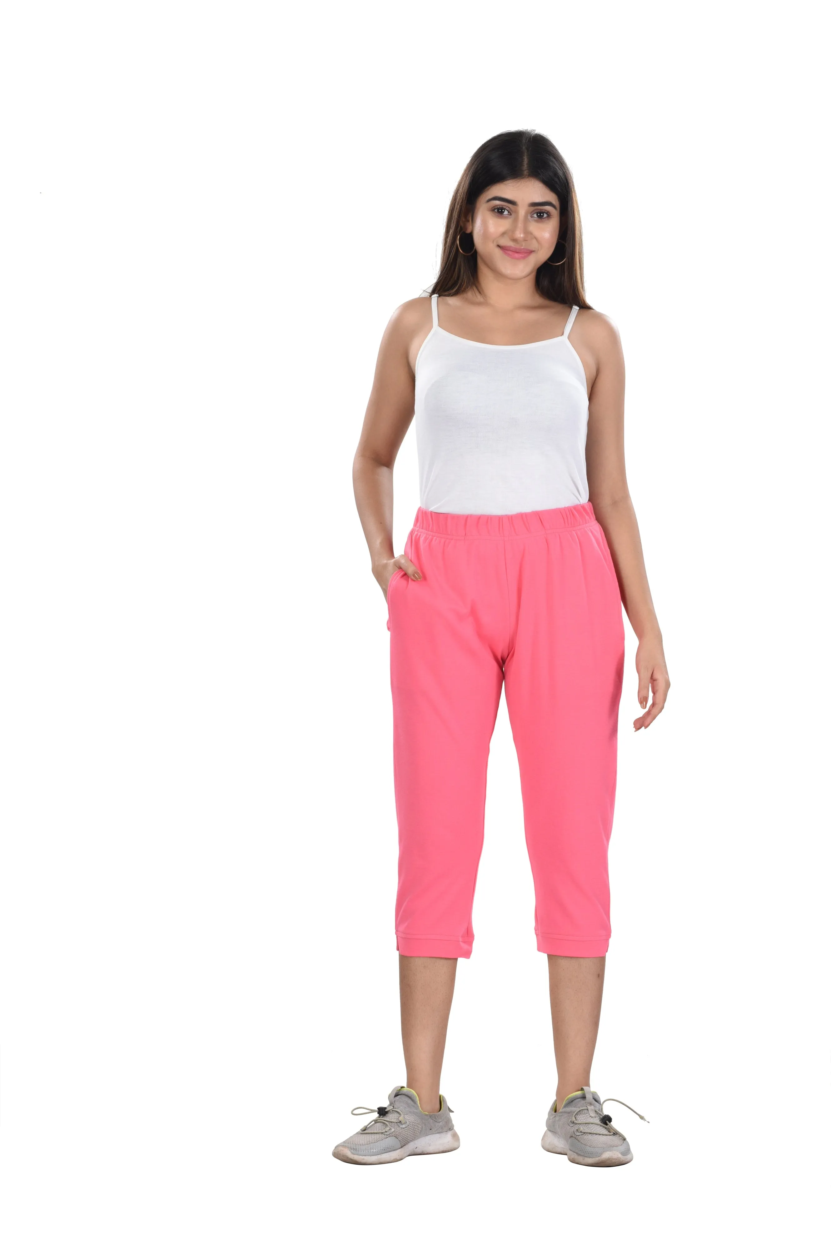 Knit Capri (Soft Pink)