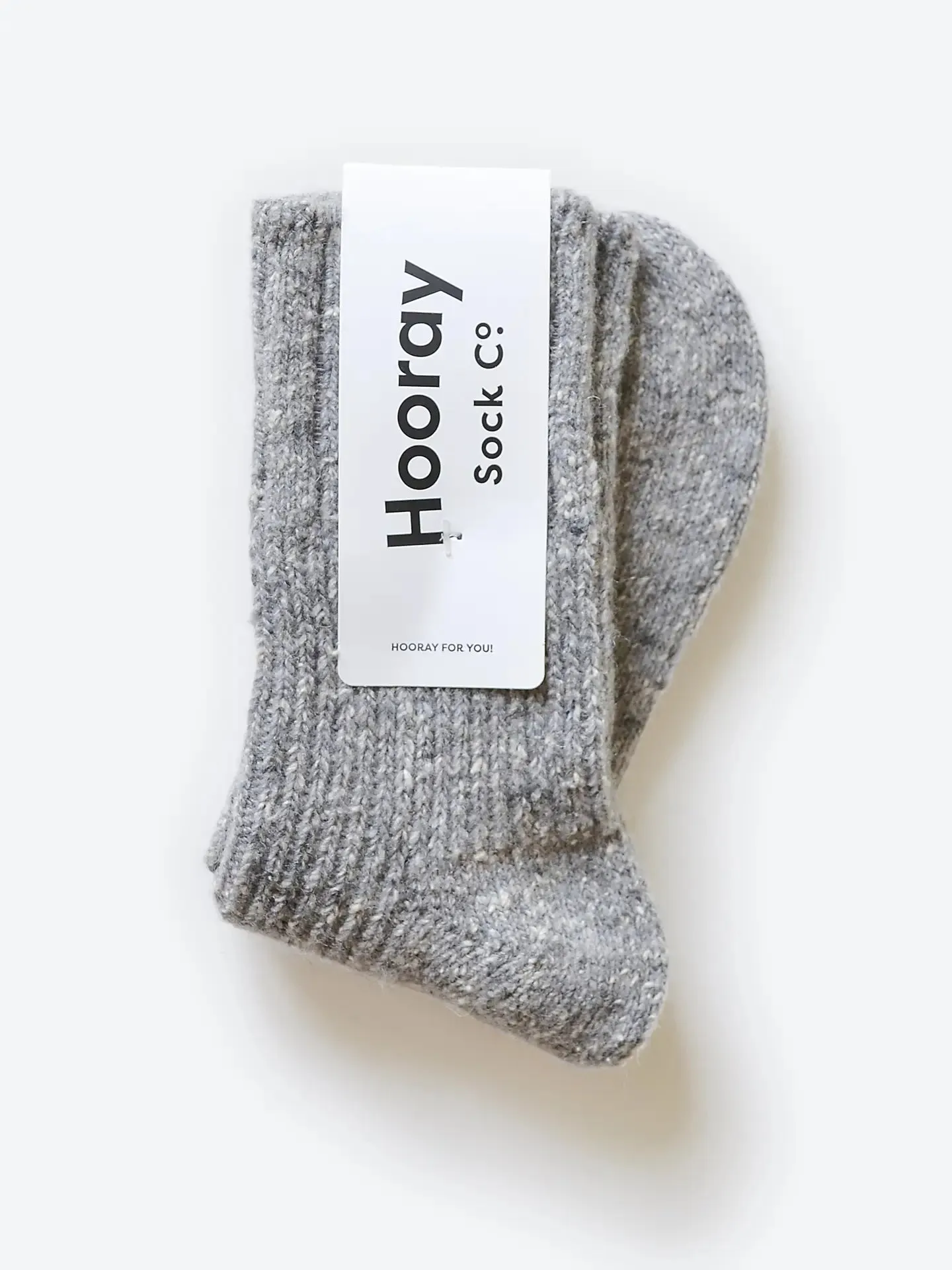 Light Grey Wool Jumper Socks