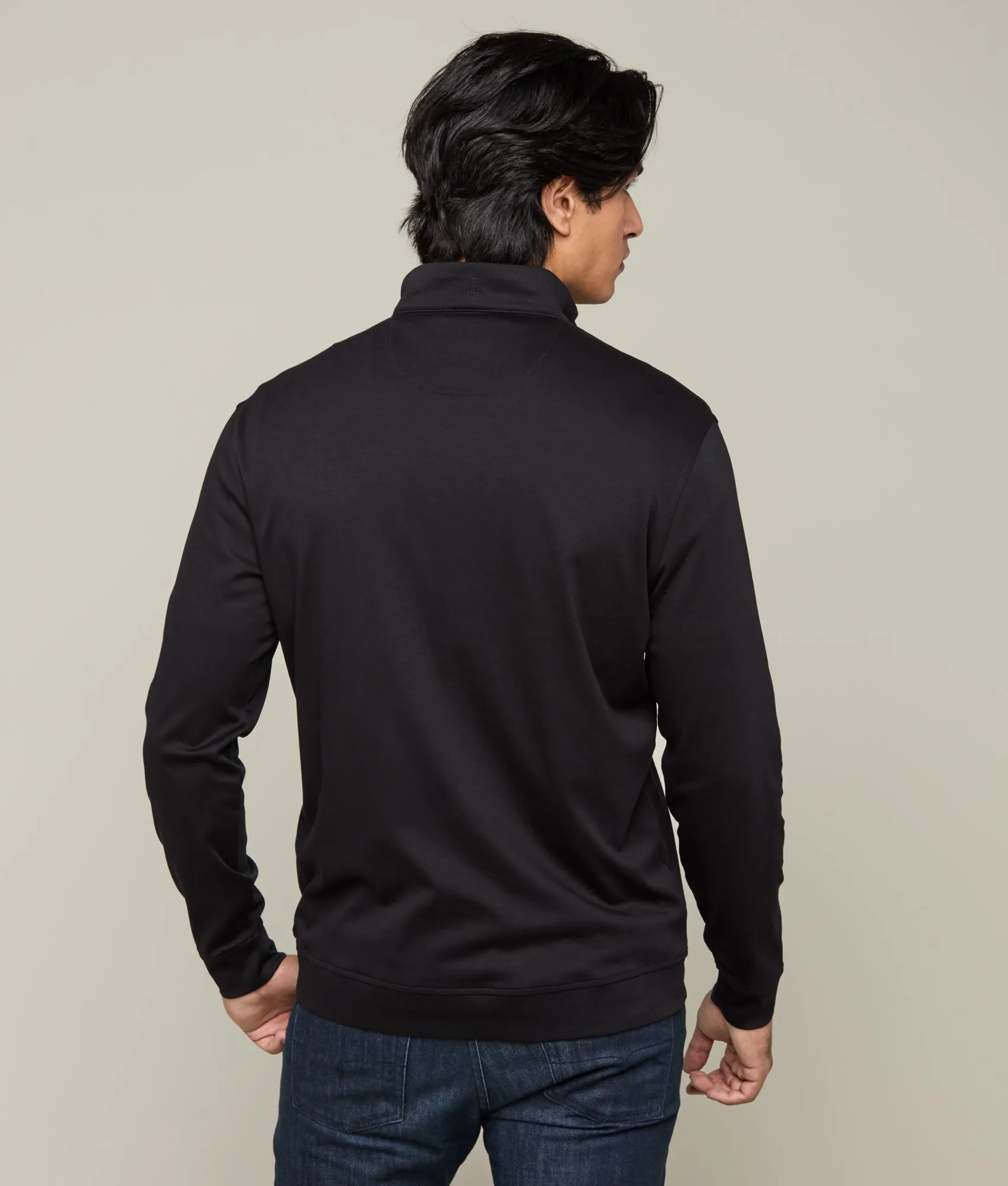 Lightweight Quarter Zip :: Black