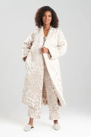 Luxe Leopard Puffer Robe