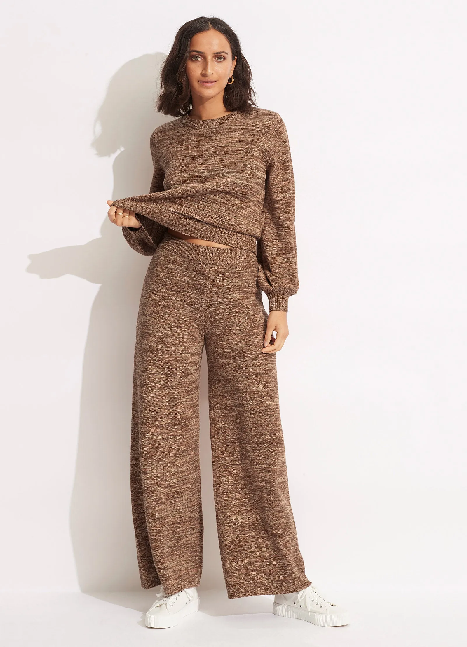 Maple Knit Pant  - Sepia