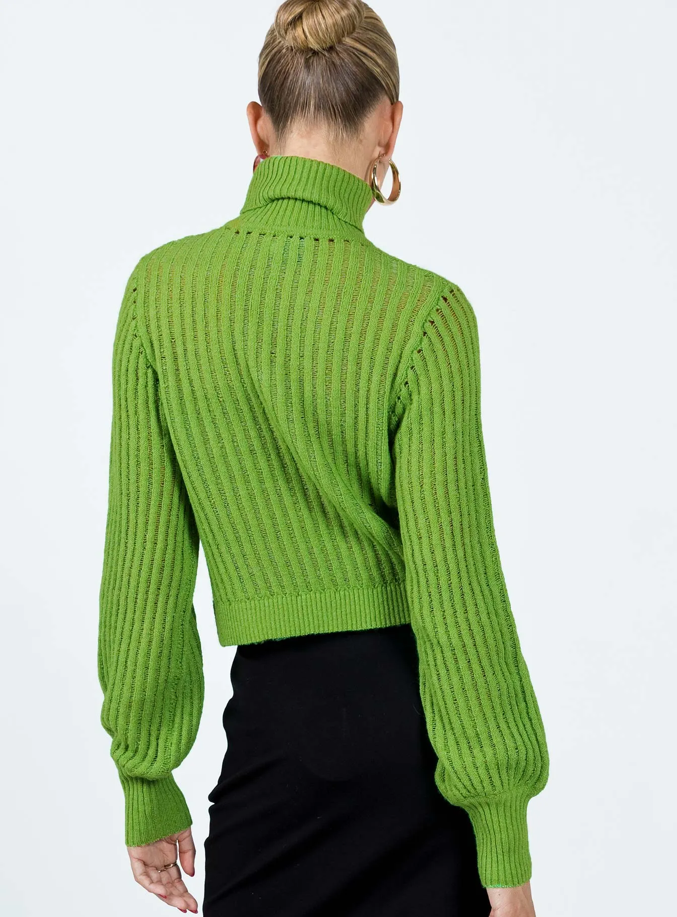 Mckilah Turtleneck Knit Sweater Green