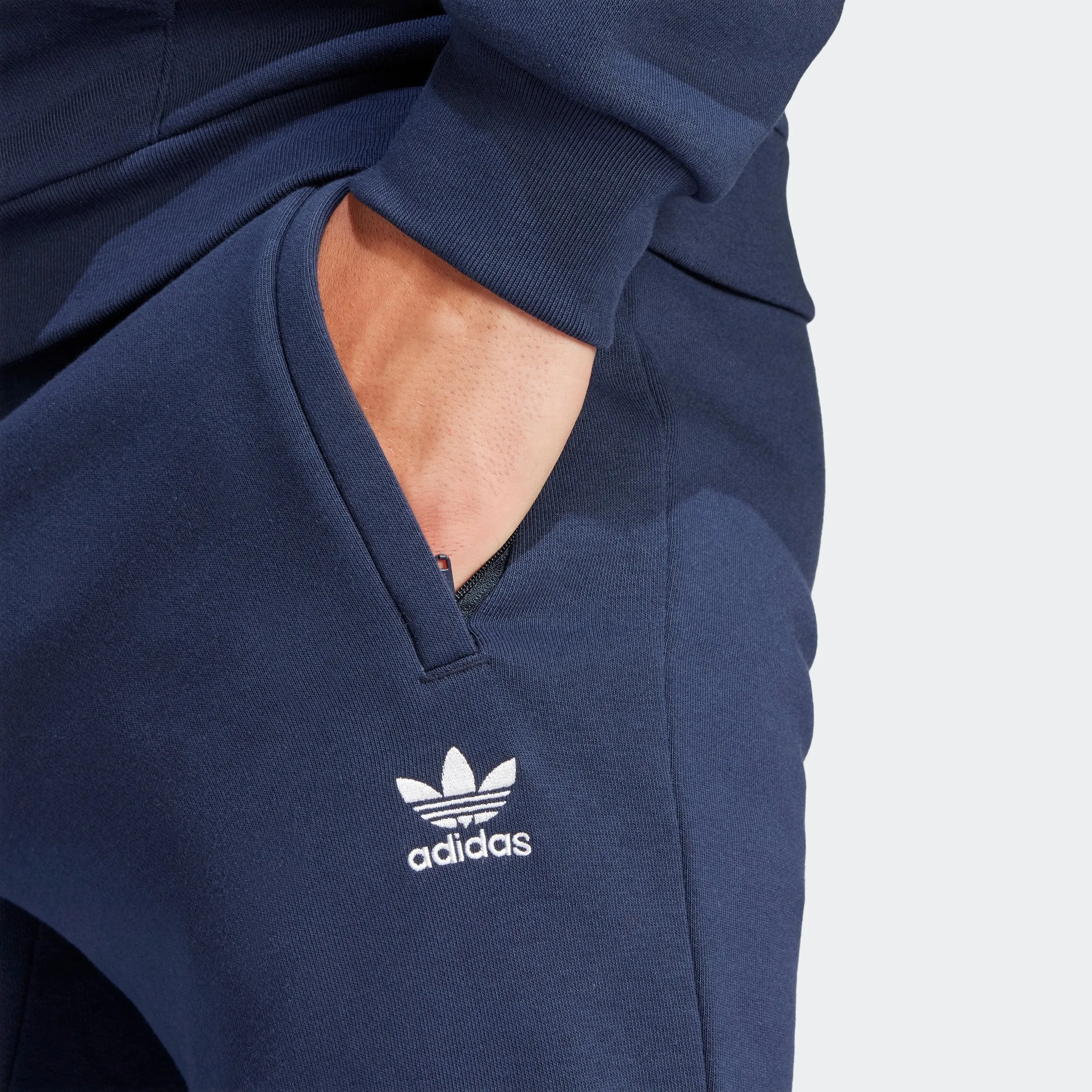 Men's adidas Real Madrid Essentials Trefoil Tracksuit Bottoms