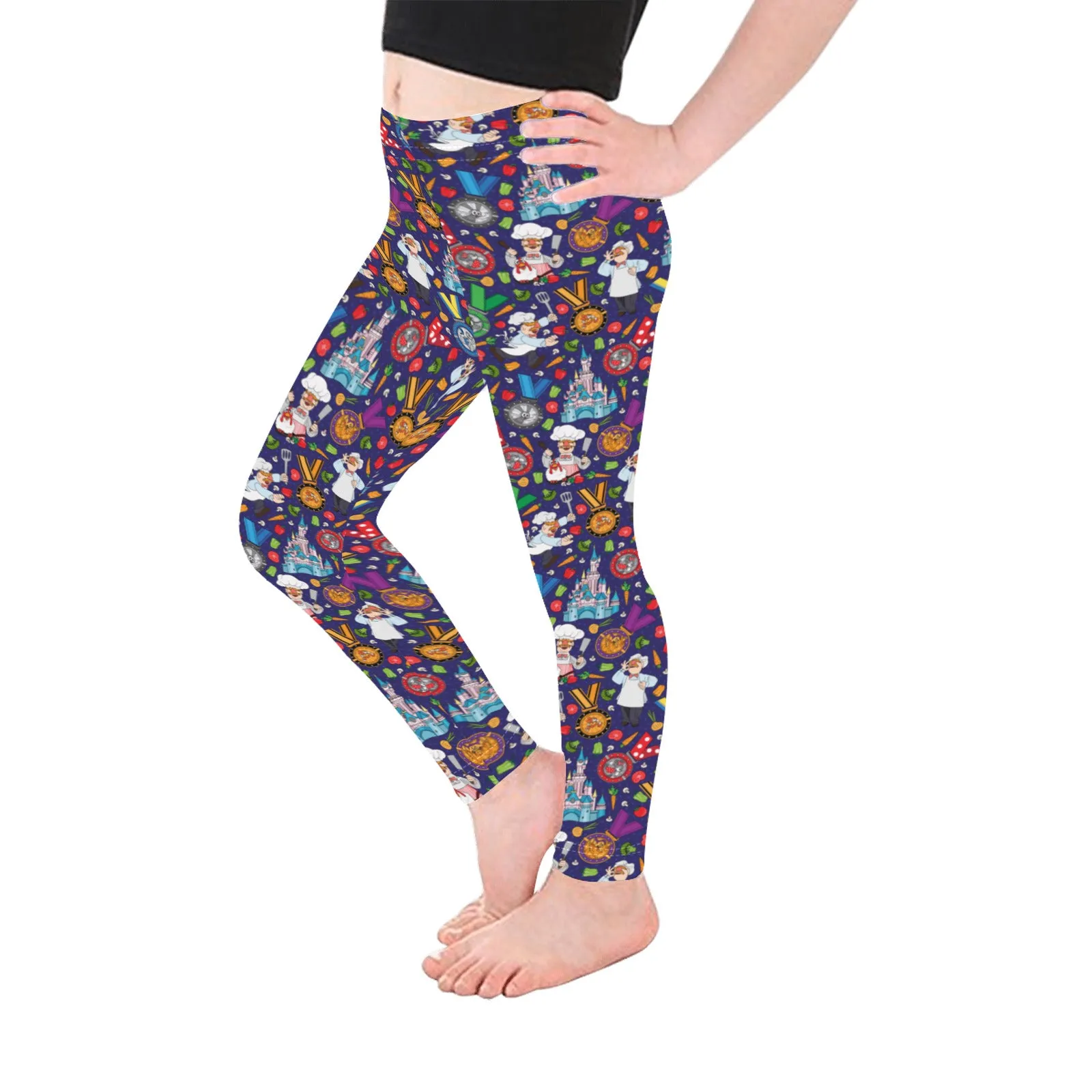 Muppets Chef Wine And Dine Race Kid's Leggings