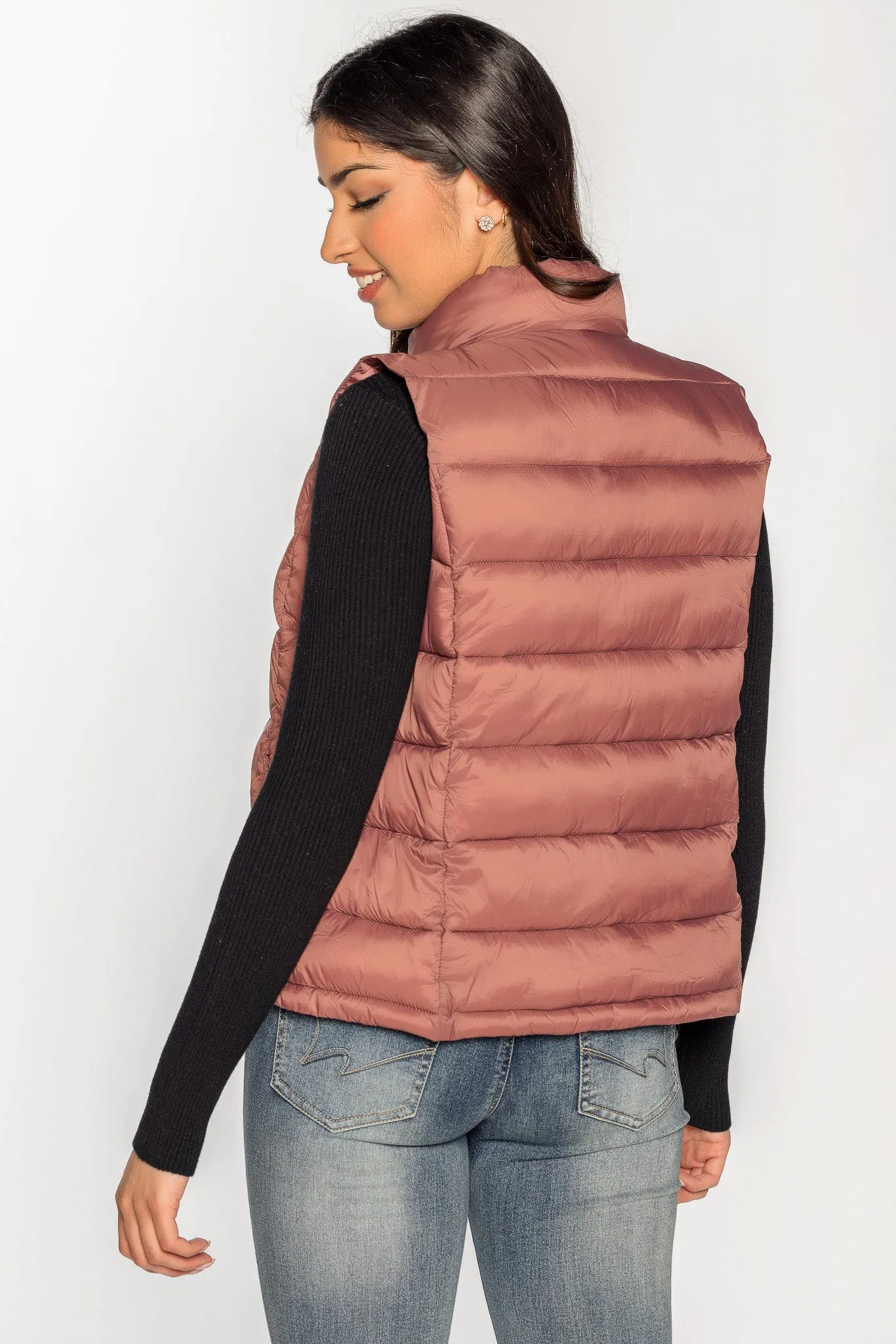 Nylon Quilted Puffer Vest