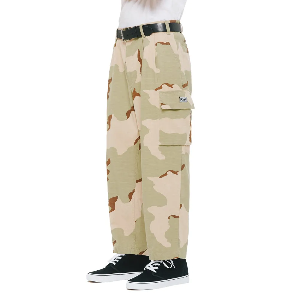 OBEY FUBAR BIG FITS CARGO PANTS // CAMO