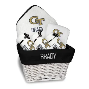 Personalized Georgia Tech Yellow Jackets Medium Basket - 6 Items