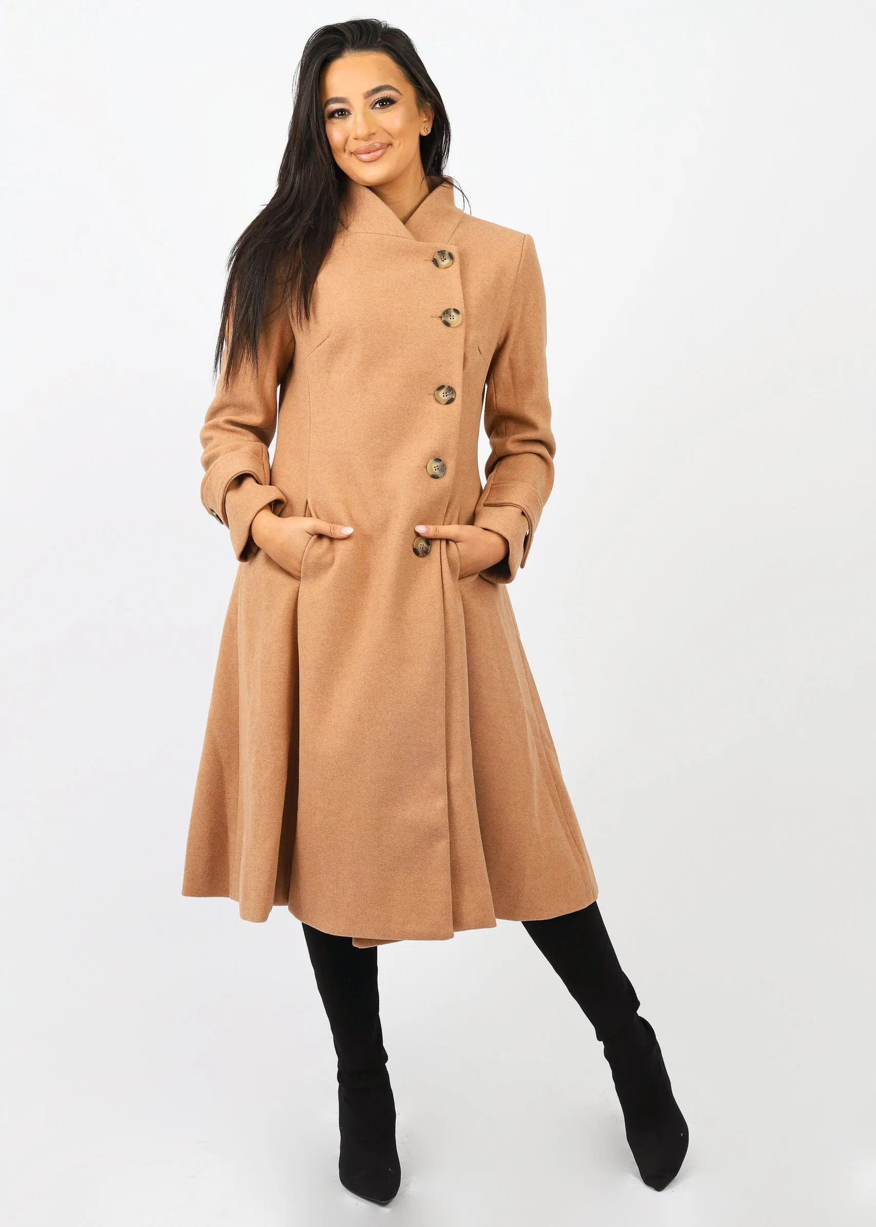 Poppy Button Down Coat