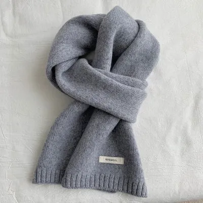 Pure Wool Knitted Scarf