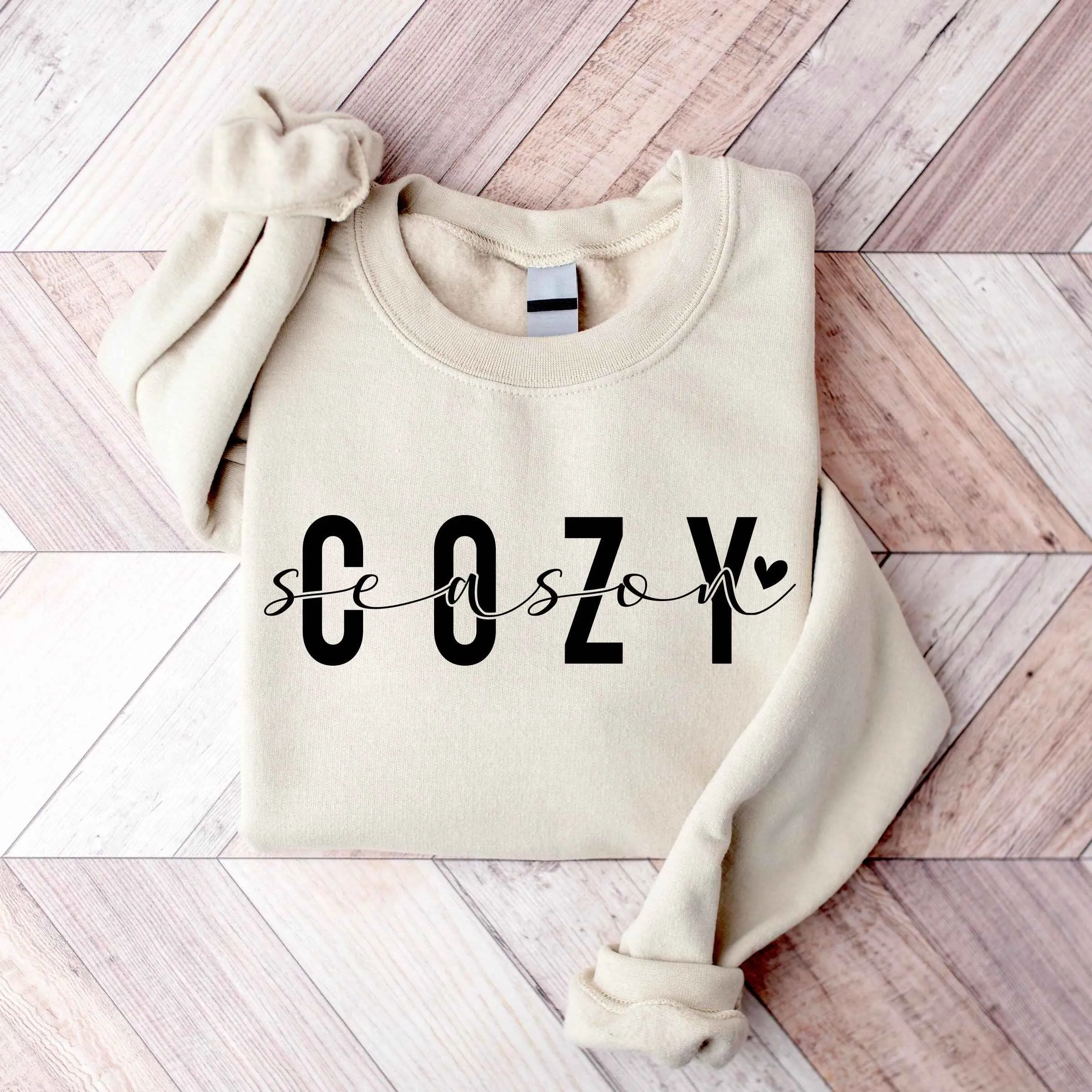 "Cozy Season" Christmas Sweatshirt – Personalized Sweatshirt For Winter Comfort