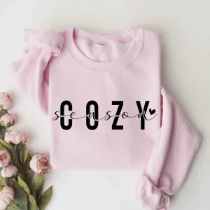 "Cozy Season" Christmas Sweatshirt – Personalized Sweatshirt For Winter Comfort