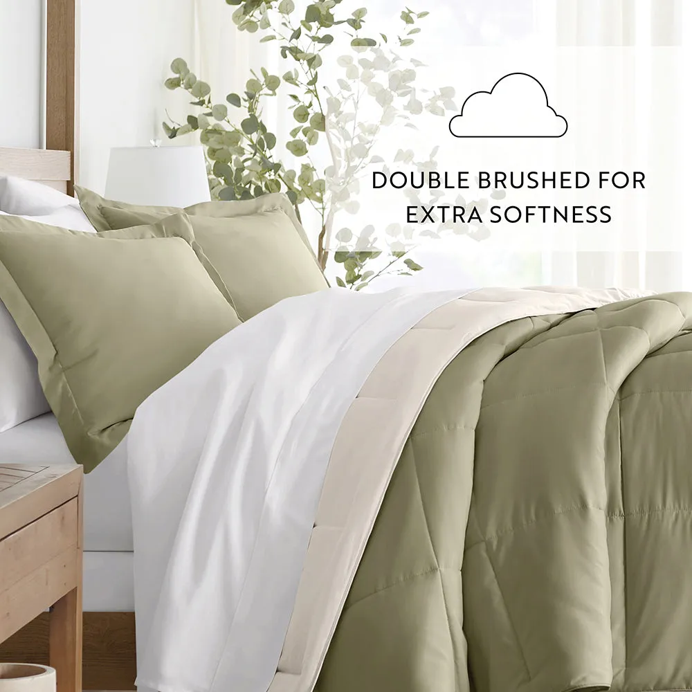 Reversible Down-Alternative Comforter Set - Sale