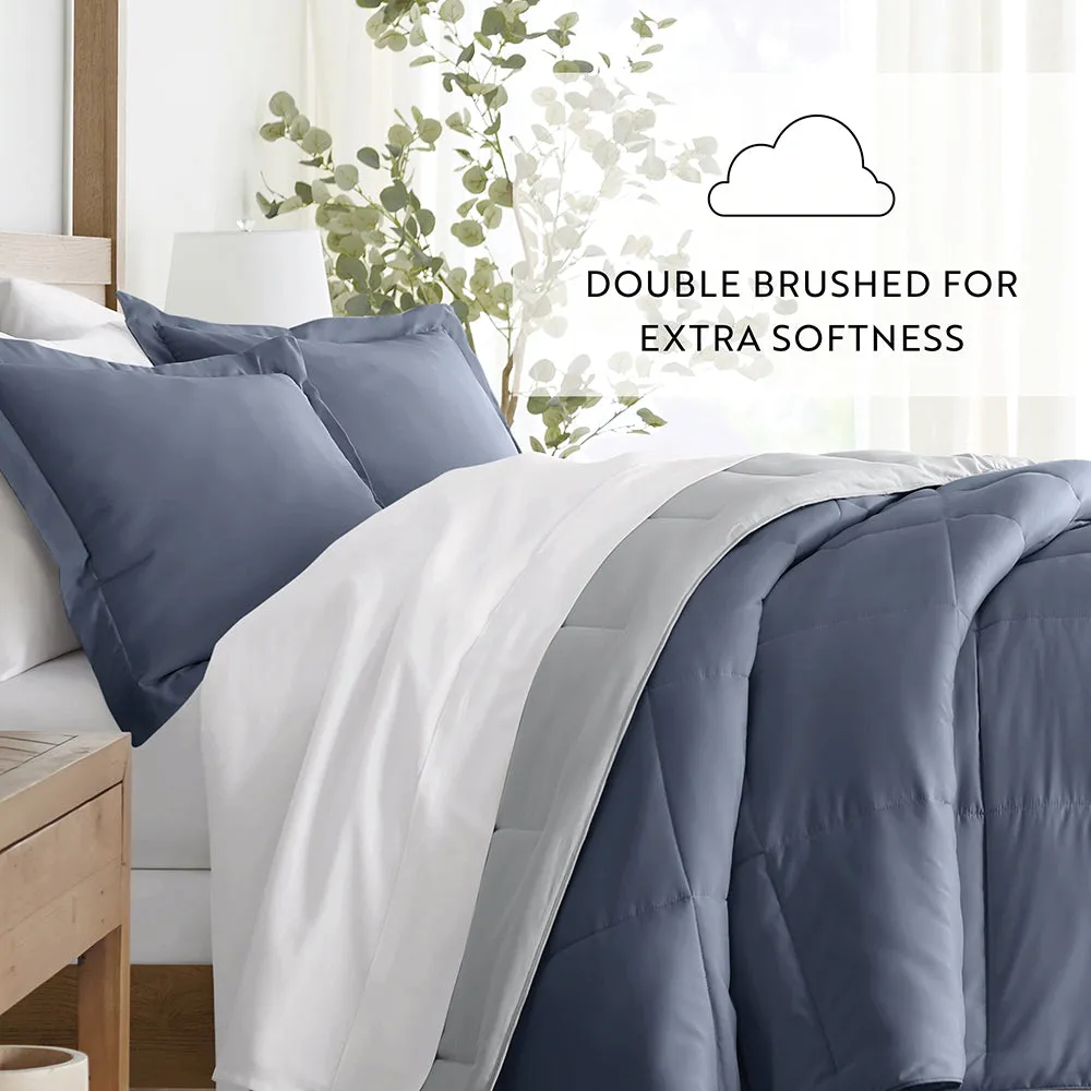 Reversible Down-Alternative Comforter Set - Sale