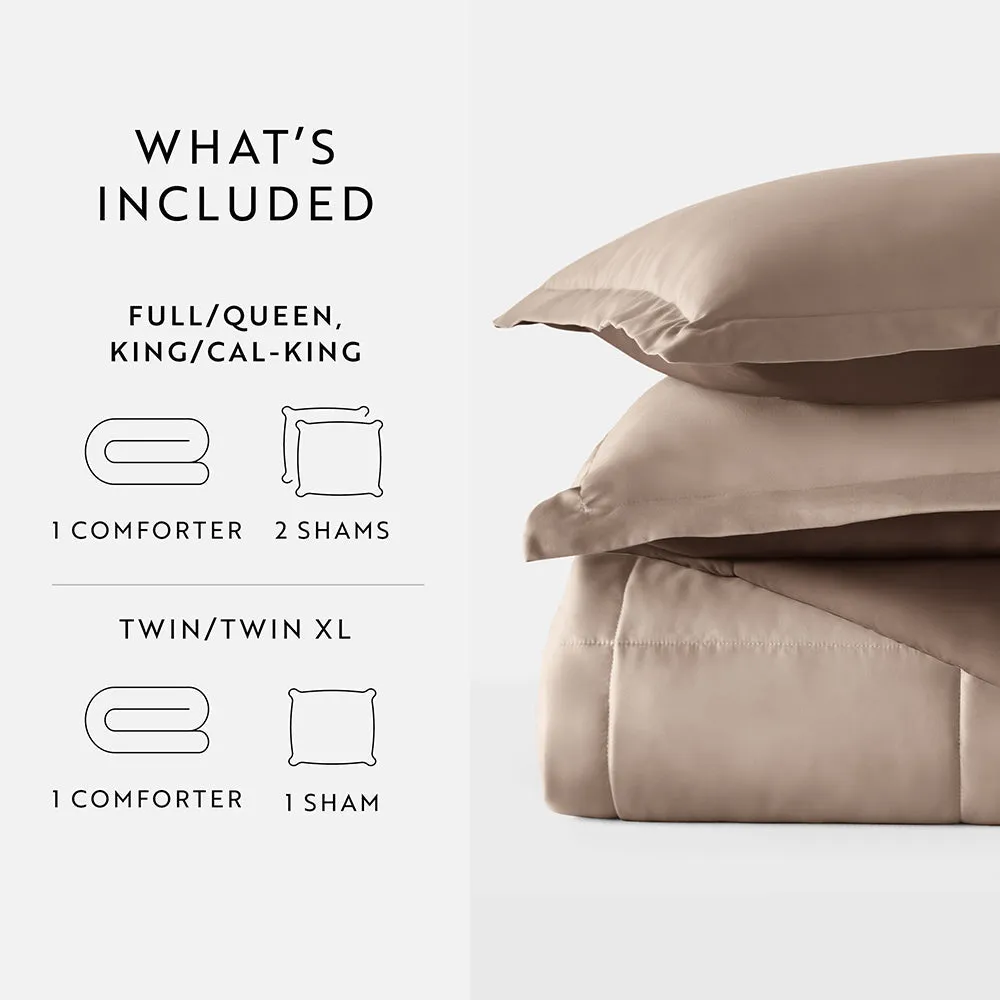 Reversible Down-Alternative Comforter Set - Sale