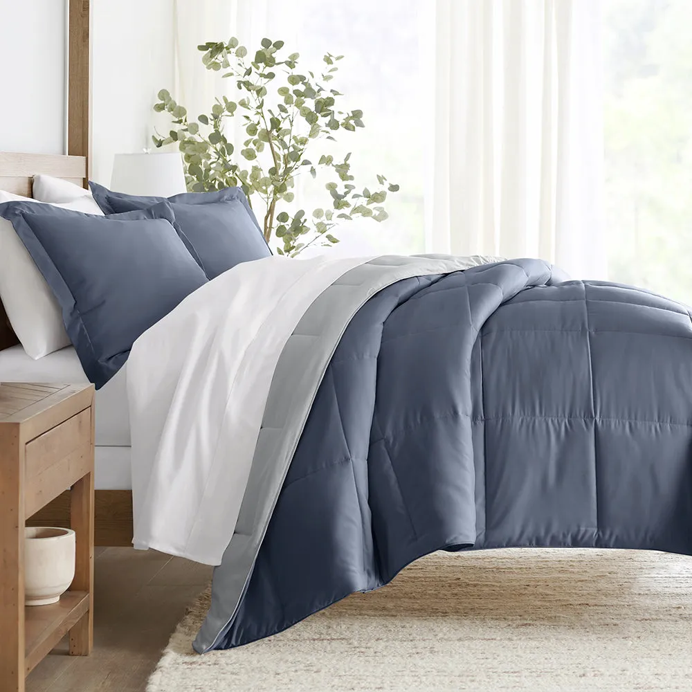 Reversible Down-Alternative Comforter Set - Sale