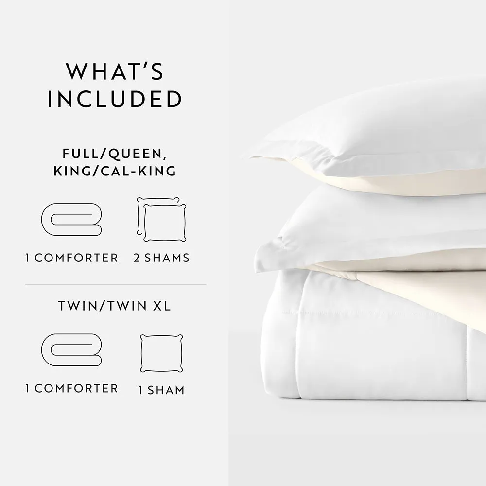 Reversible Down-Alternative Comforter Set - Sale