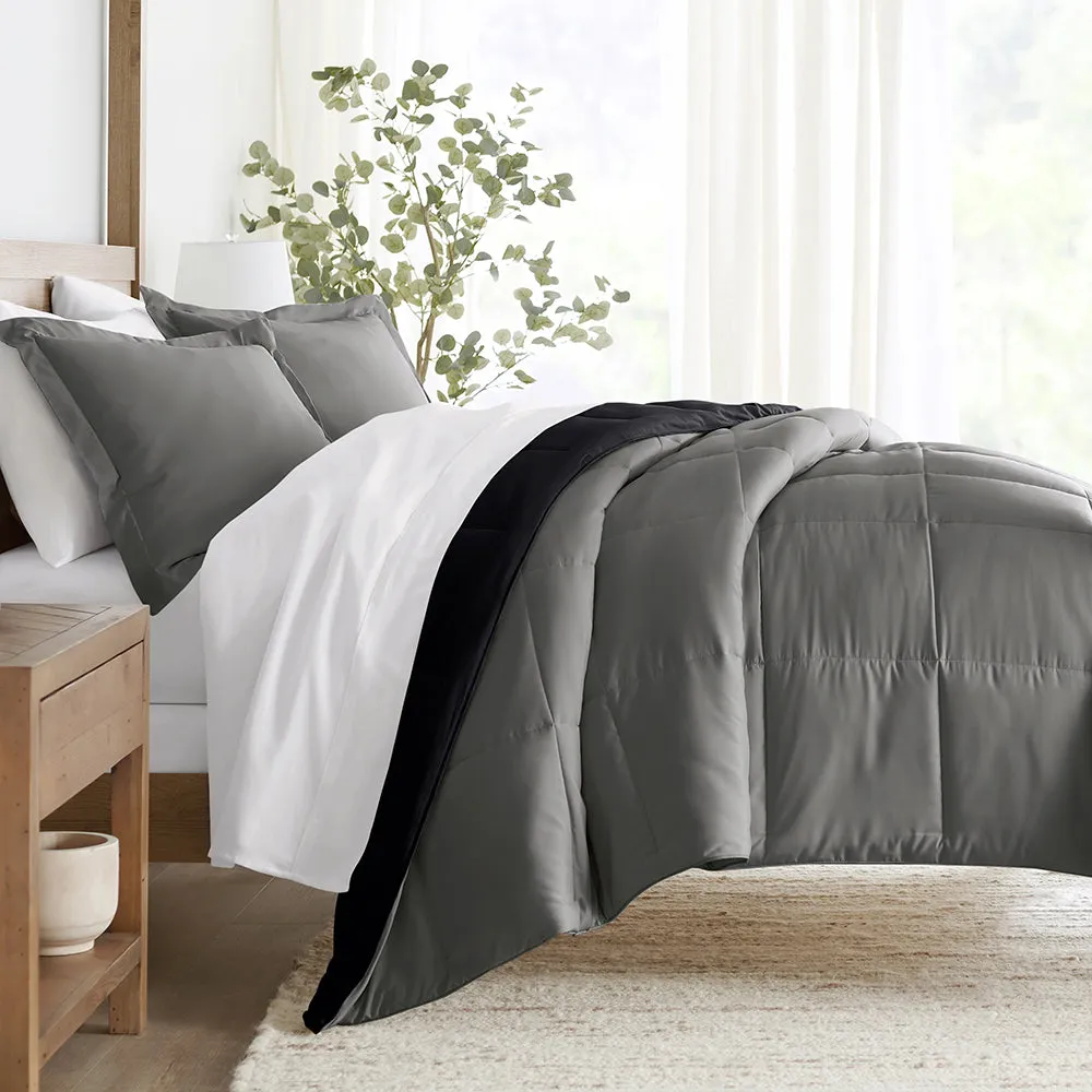 Reversible Down-Alternative Comforter Set - Sale