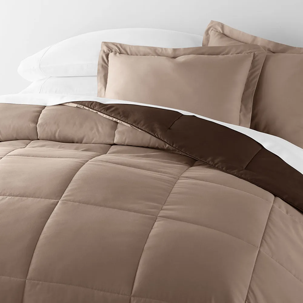 Reversible Down-Alternative Comforter Set - Sale