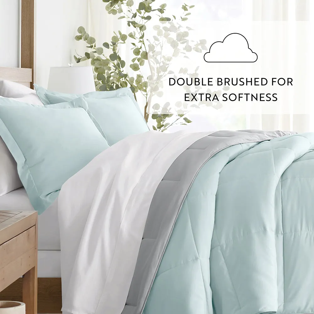 Reversible Down-Alternative Comforter Set - Sale